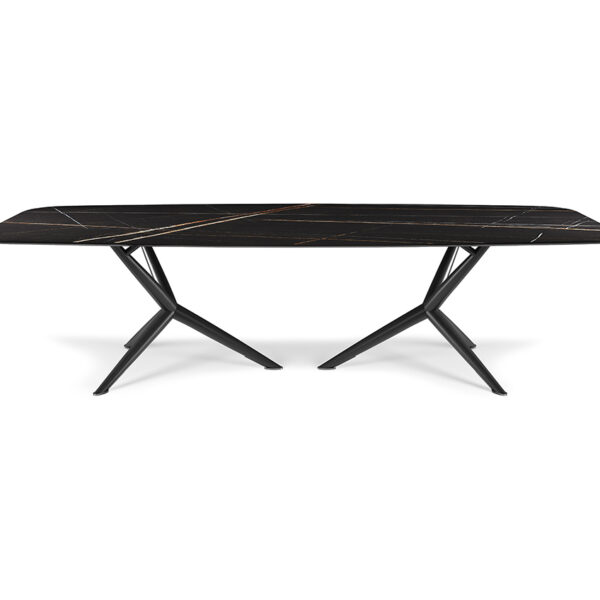 “Designer dining table ATLANTIS Keramik by Cattelan – refined stone-effect ceramic top paired with bold metal structure”