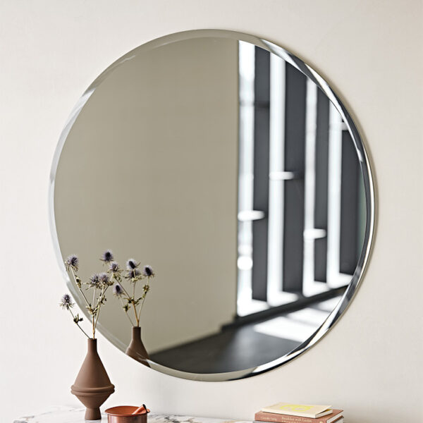 “HAWAII Round by Cattelan Italia – modern Italian round wall mirror with organic edge and minimalist design”