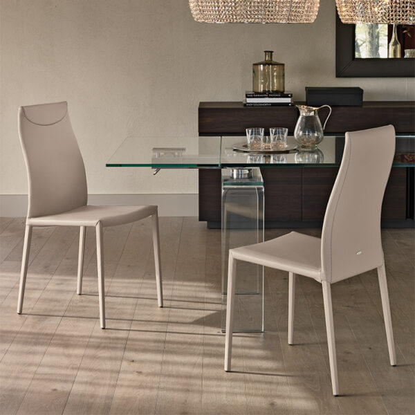 Contemporary MAYA FLEX by Cattelan Italia – ergonomic dining chair with soft padding and subtle curves