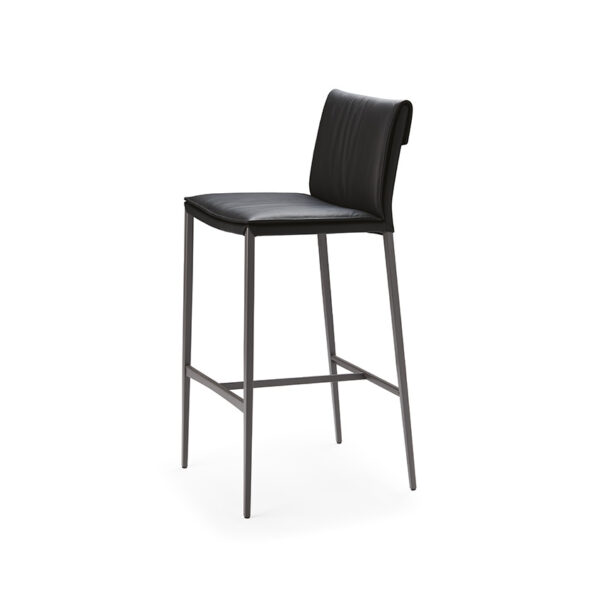 “ISABEL ML by Cattelan Italia – modern Italian dining chair with metal legs and upholstered seat with backrest cushion”
