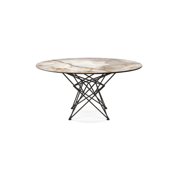 “GORDON Keramik by Cattelan Italia – luxury Italian dining table with elegant ceramic top and geometric metal base”