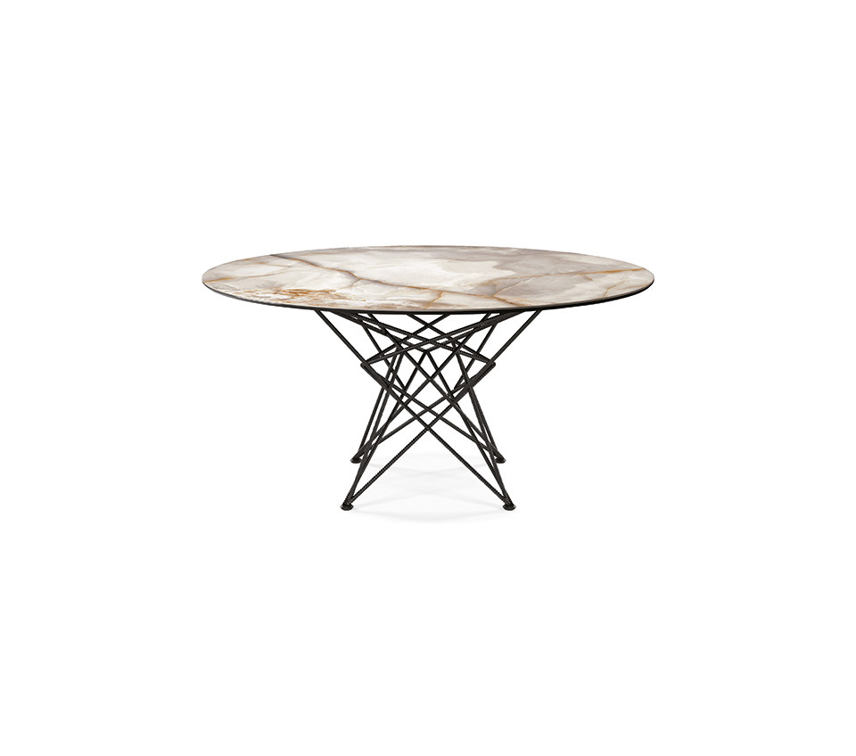 “GORDON Keramik by Cattelan Italia – luxury Italian dining table with elegant ceramic top and geometric metal base”