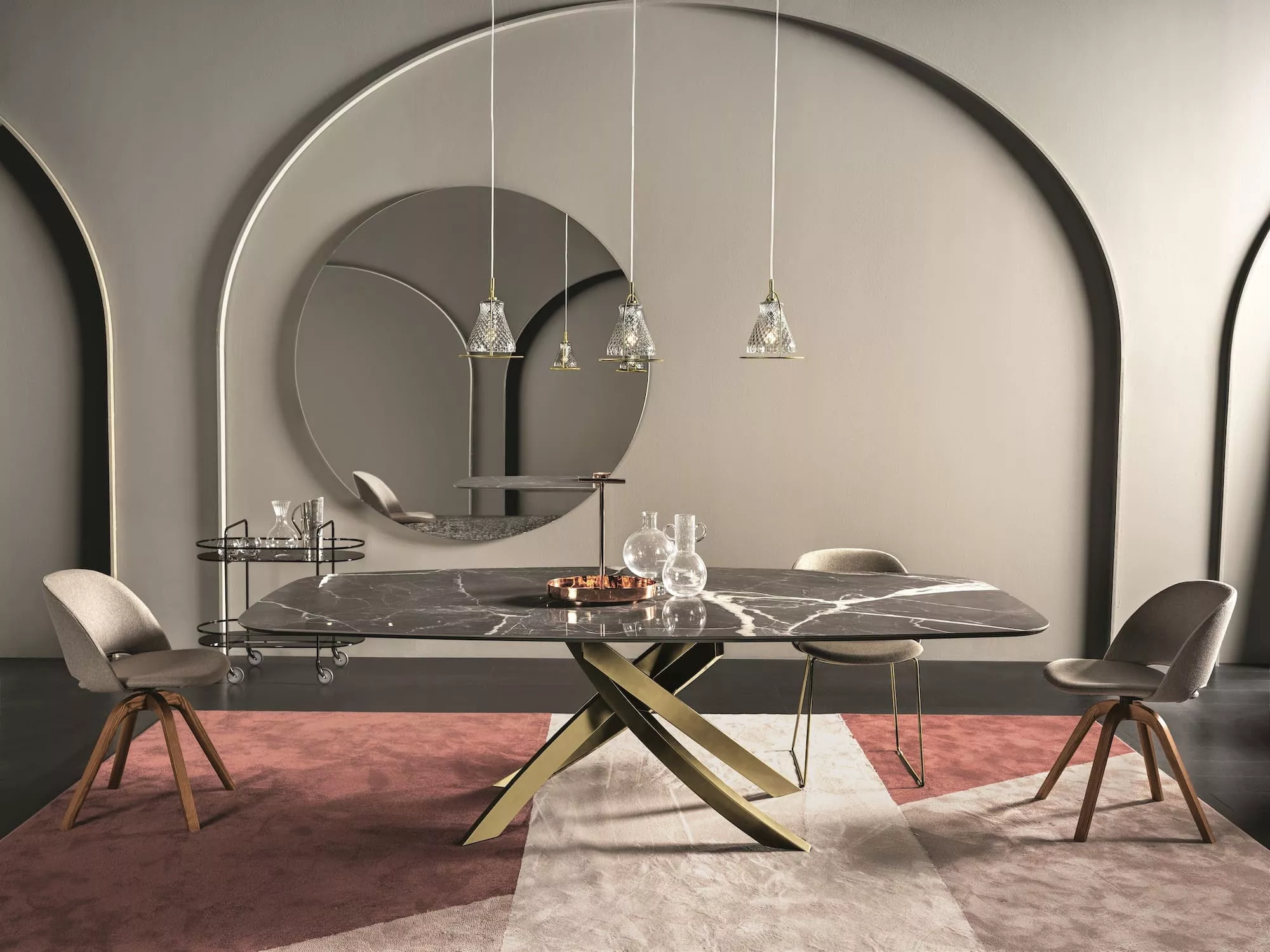 Chic by Bontempi – luxury modern Italian-design furniture piece showcased at Italcasa Design showroom in Birmingham, Michigan