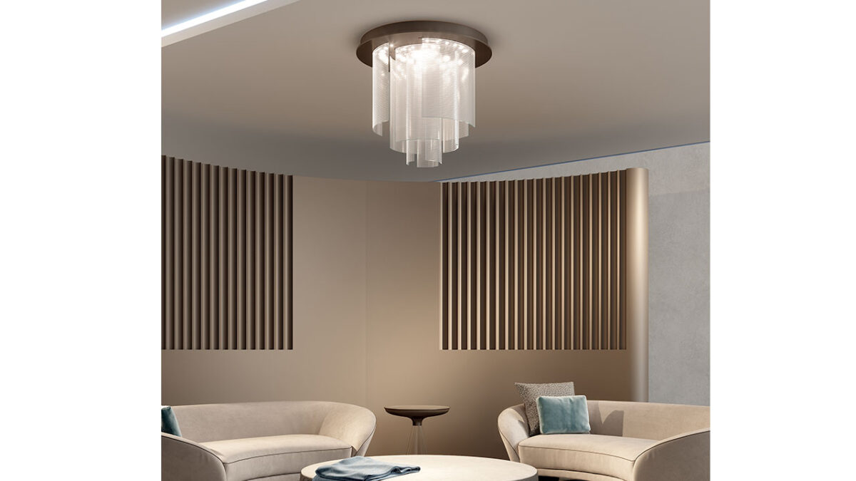Air Chandelier Reflex contemporary Italian pendant lighting with floating rings perfect for Troy Michigan residences