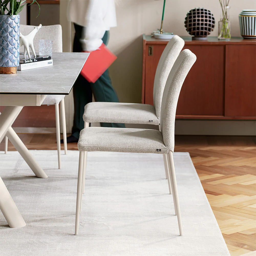 “ATLAS table by Connubia – modern Italian dining table with bold geometric base and sleek top”