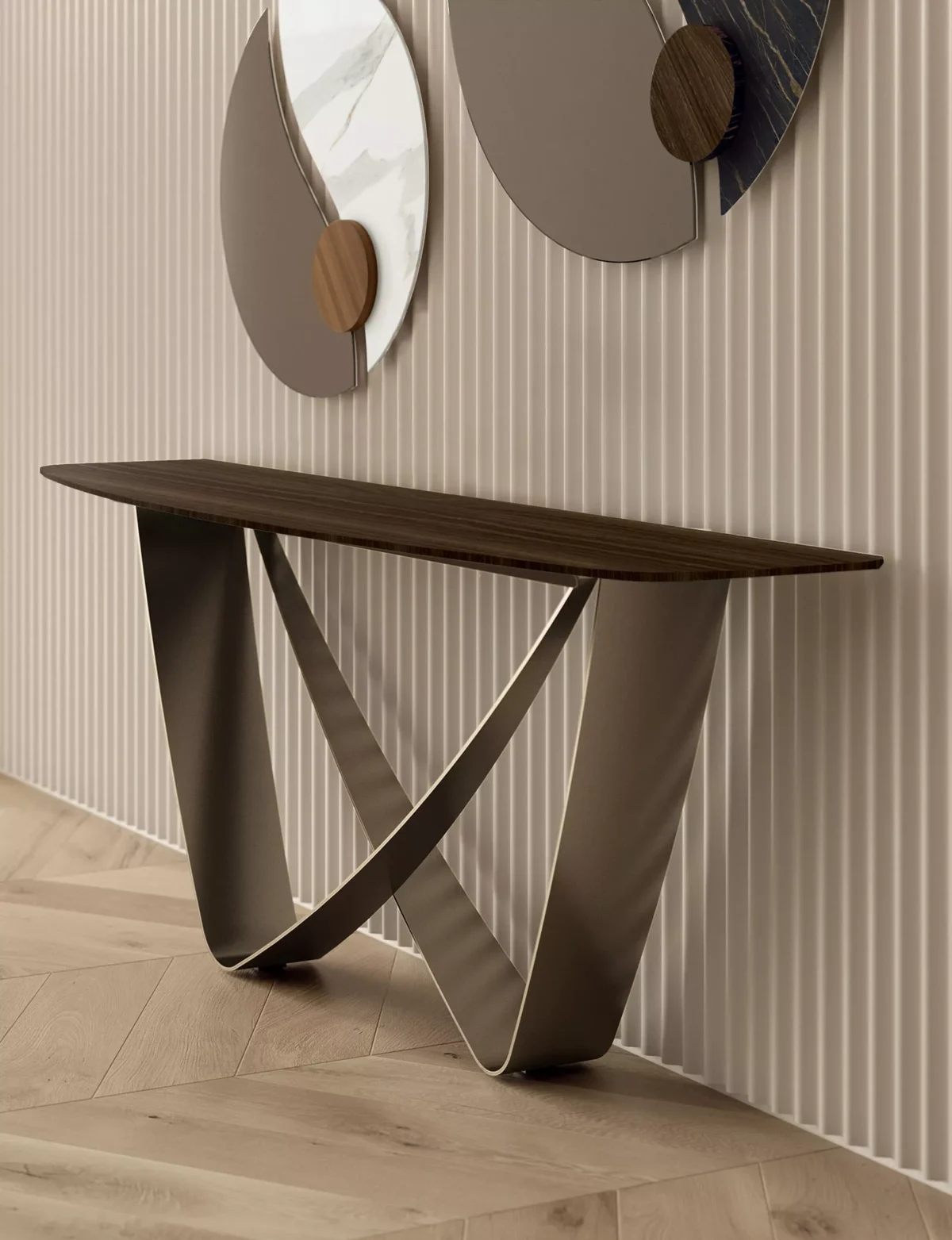 Bach Console by Bontempi – luxury modern Italian-design console showcased at Italcasa Design showroom in Royal Oak, Michigan