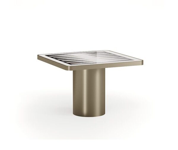 TAU 40 Steel Backgammon Table by Reflex in Royal Oak Michigan luxury furniture store