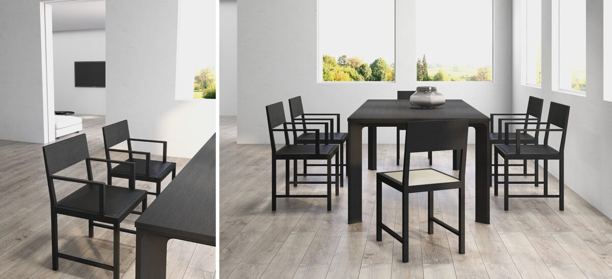 Baiana Chair with sleek frame and deep seat for comfort by Camerich.