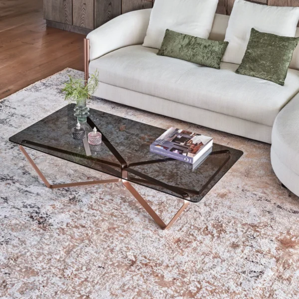 “Loop by Bontempi contemporary Italian coffee table in Troy, Michigan showroom”