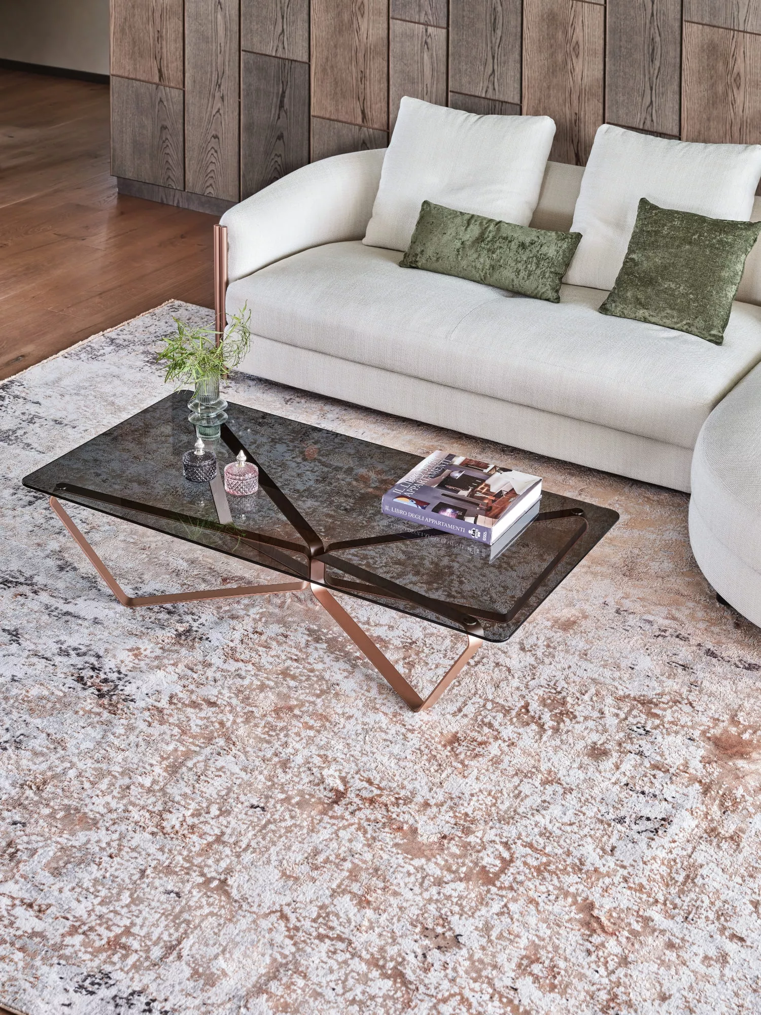 “Loop by Bontempi contemporary Italian coffee table in Troy, Michigan showroom”