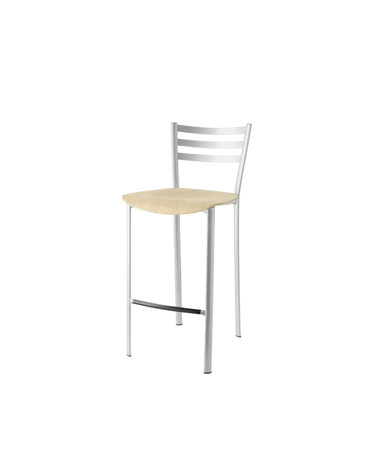“Side view of ACE chair by Connubia – contemporary design with padded backrest and minimalist silhouette”