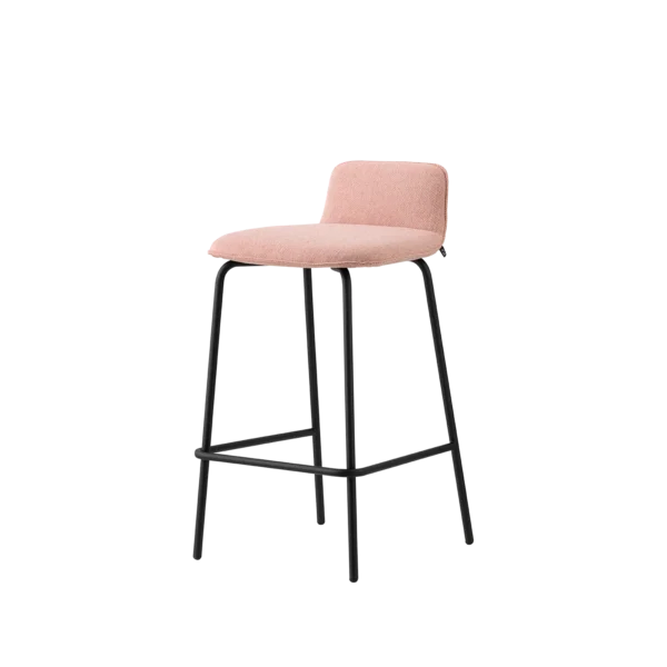 “RILEY SOFT by Connubia modern Italian chair – fully upholstered seat with plush padding and slim metal legs”