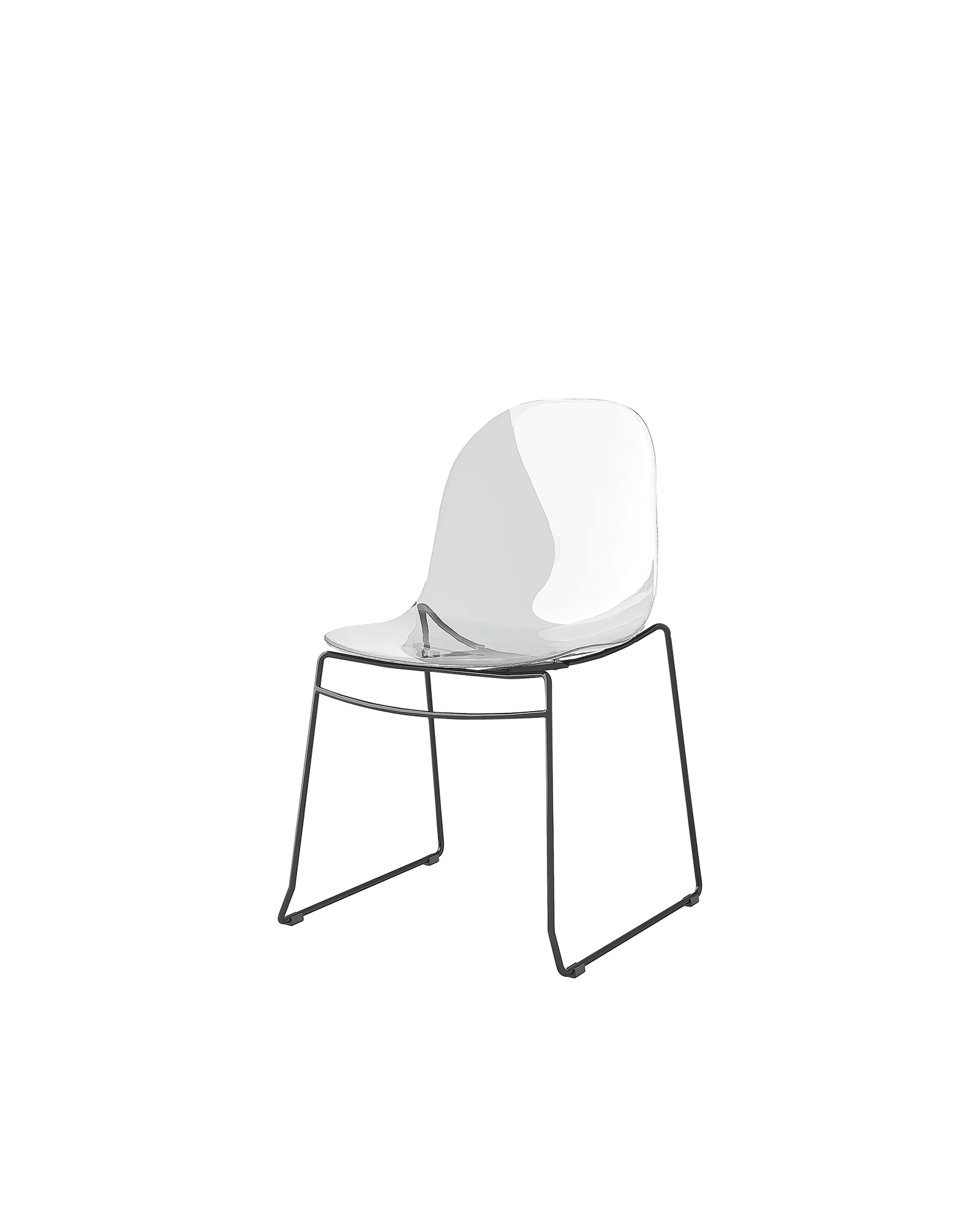 “ACADEMY by Connubia modern Italian chair – ergonomic molded seat with minimalist metal legs and contemporary design”