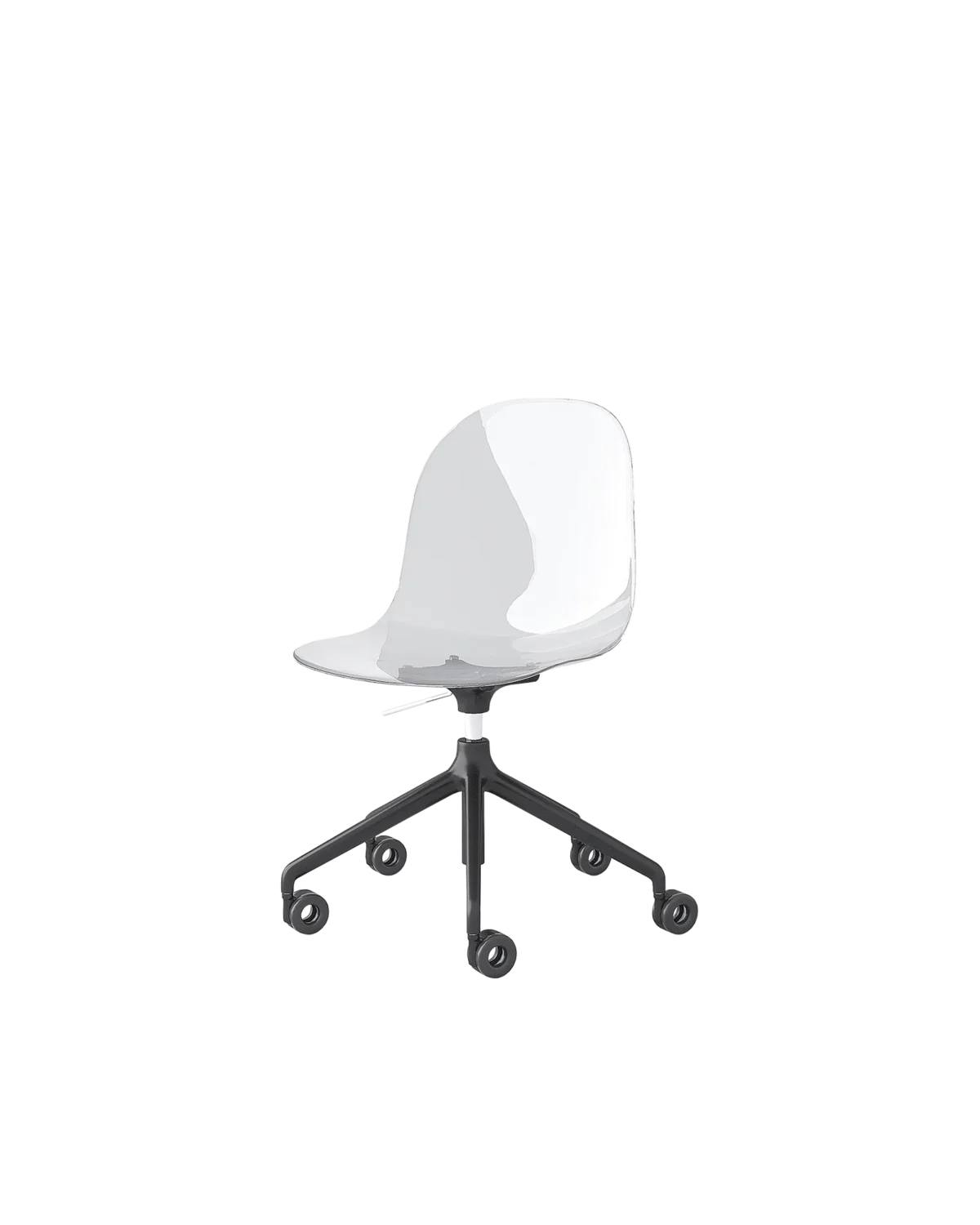 “ACADEMY by Connubia modern Italian chair – ergonomic shell seat with sleek metal legs and contemporary design”