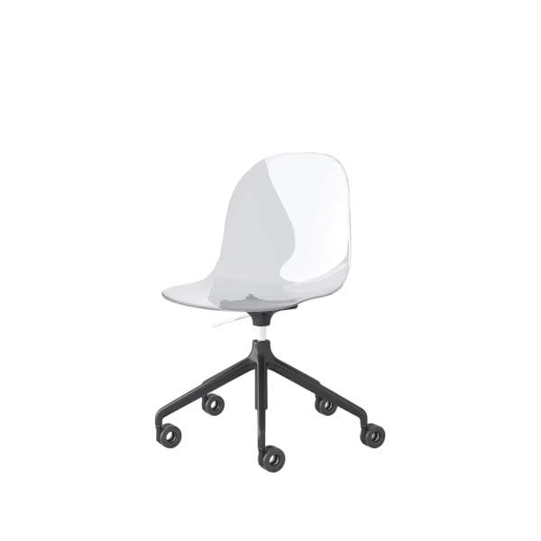 “ACADEMY by Connubia modern Italian chair – ergonomic shell seat with sleek metal legs and contemporary design”