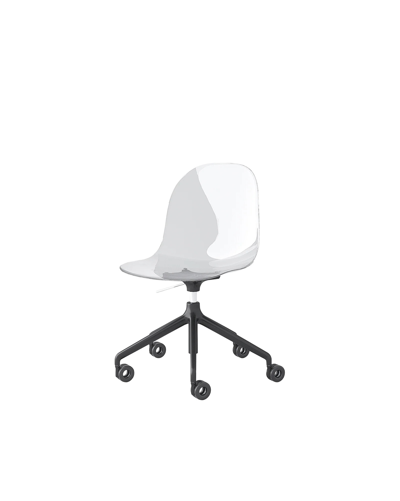 “ACADEMY by Connubia modern Italian chair – ergonomic shell seat with sleek metal legs and contemporary design”
