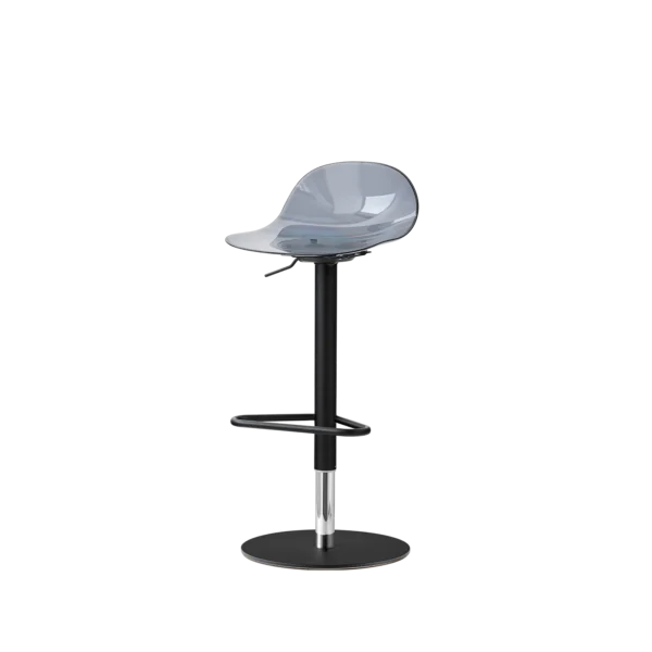 “ACADEMY TR by Connubia modern swivel chair – upholstered seat with four-star metal base and ergonomic curved backrest”