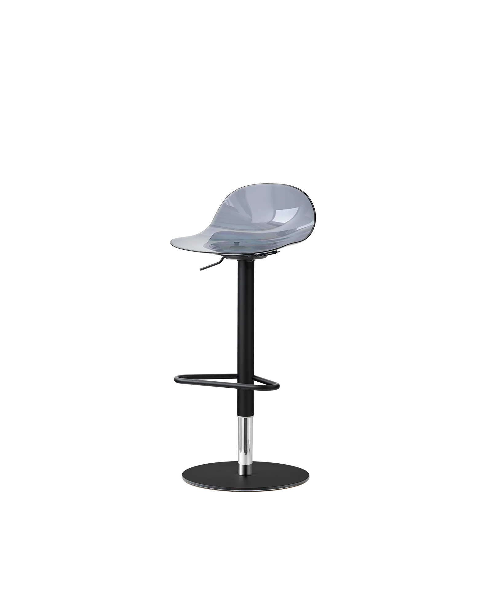 “ACADEMY TR by Connubia modern swivel chair – upholstered seat with four-star metal base and ergonomic curved backrest”