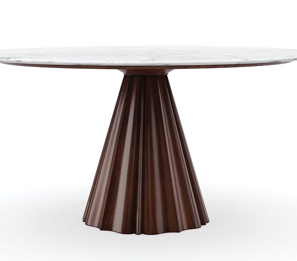All Natural by Caracole — a rustic wooden dining table with a natural finish and sturdy tapered legs.