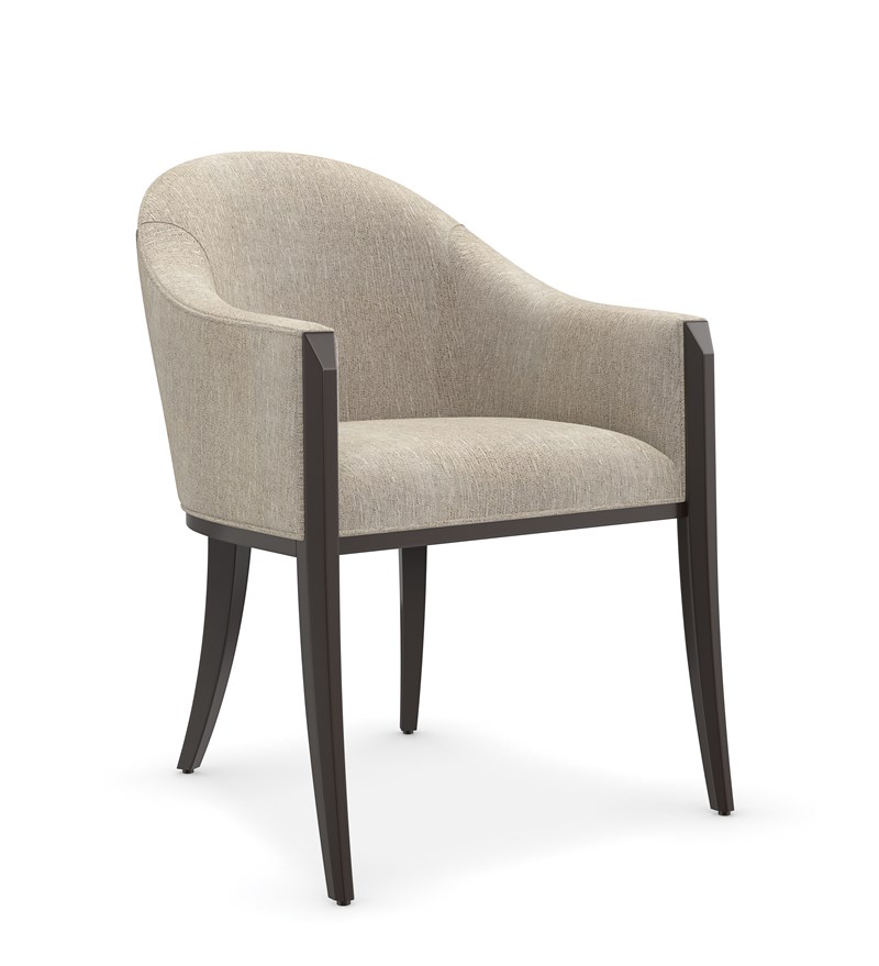 Next Course by Caracole — a modern dining chair with upholstered seat and back, featuring clean lines.