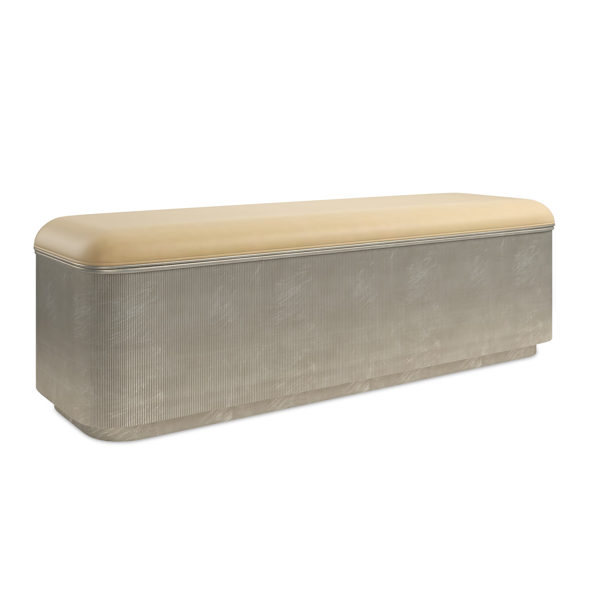 Chic and stylish For The Love Of Bed Bench by Caracole, featuring luxurious upholstery and modern design, ideal for enhancing any bedroom with comfort and elegance.