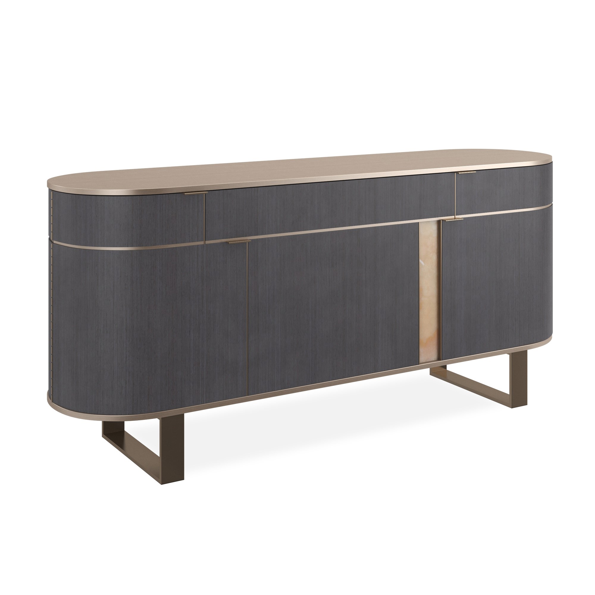 Stylish modern coffee table with sleek, geometric design and luxurious finish, perfect for sophisticated living rooms in Royal Oak, Michigan.