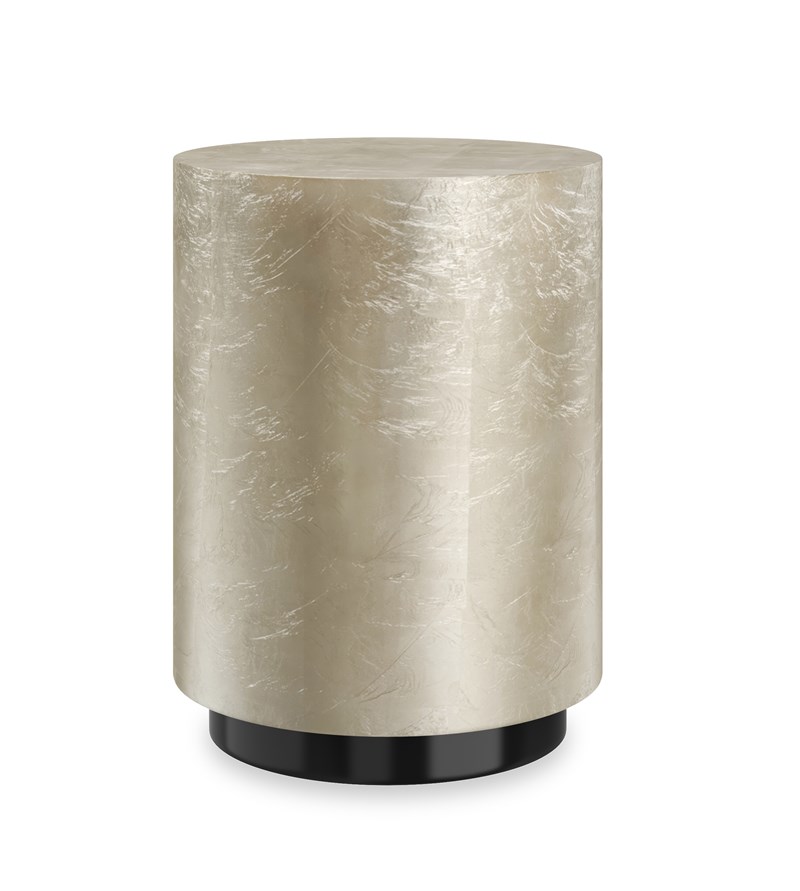 Cocktail Couture Round End Table by Caracole – Elegant round end table with a luxurious finish, perfect for contemporary living spaces in Royal Oak, Michigan.