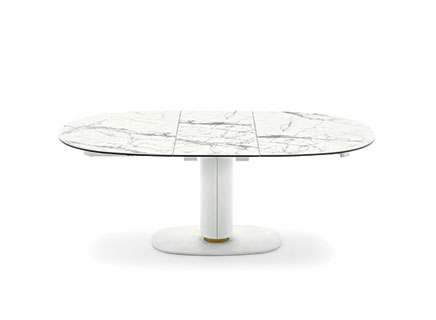 ELSON chair by Calligaris with sleek metal legs and soft cushioned seat.