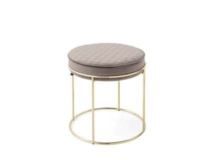 "ATOLLO bench by Calligaris with quilted upholstered seat and slender black metal frame."