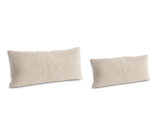 "Cushion CU69 by Nicoline: Rectangular feather-filled cushion with removable cover"