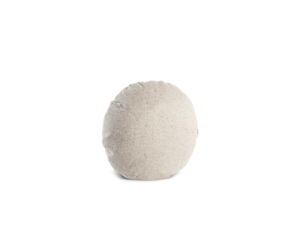 "Cushion CU81 by Nicoline circular feather-filled cushion with removable cover"