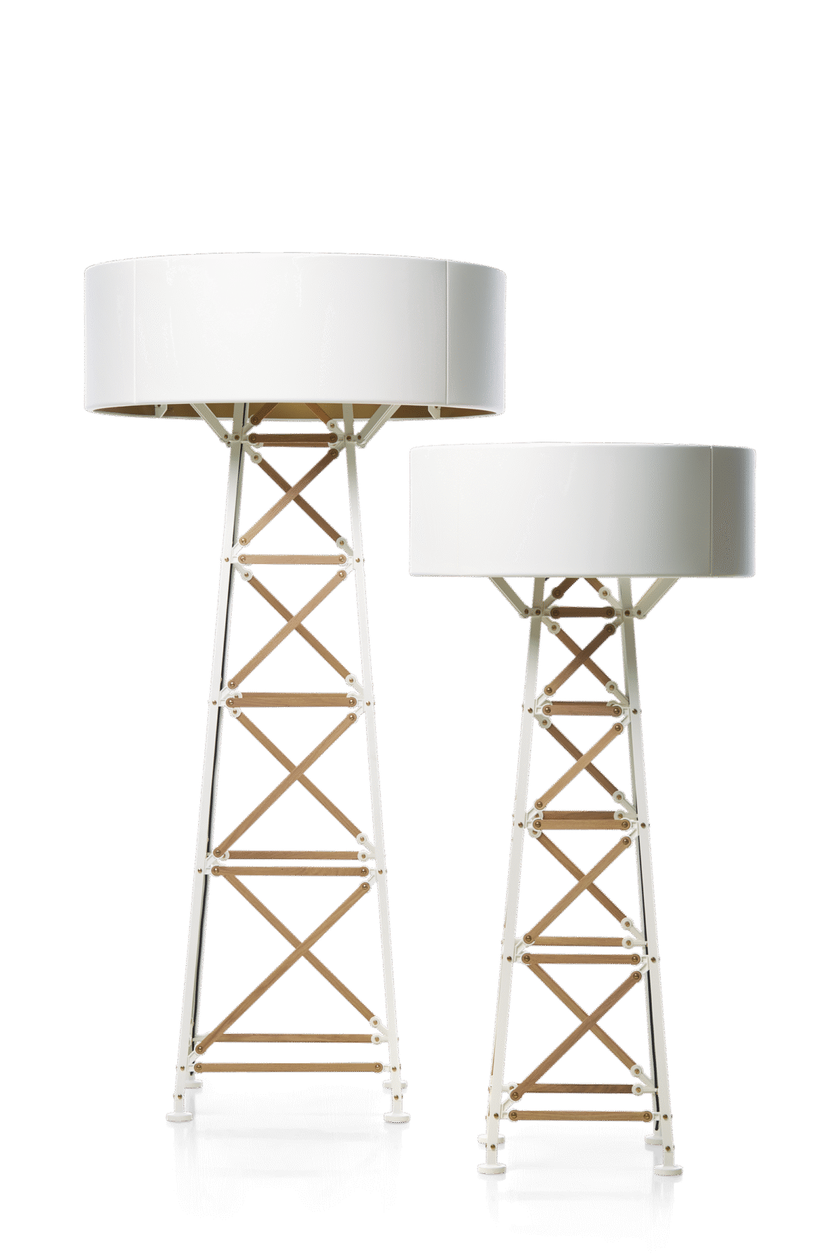 Construction Lamp Floor by Moooi in Royal Oak Michigan showroom, modern contemporary Italian luxury lighting accessory by Italcasa.