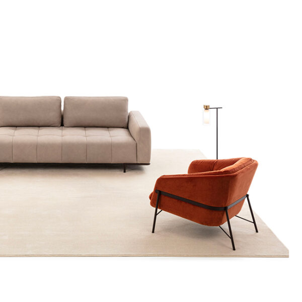 Cortina Tufted Italian sofa with deep seat by Nicoline