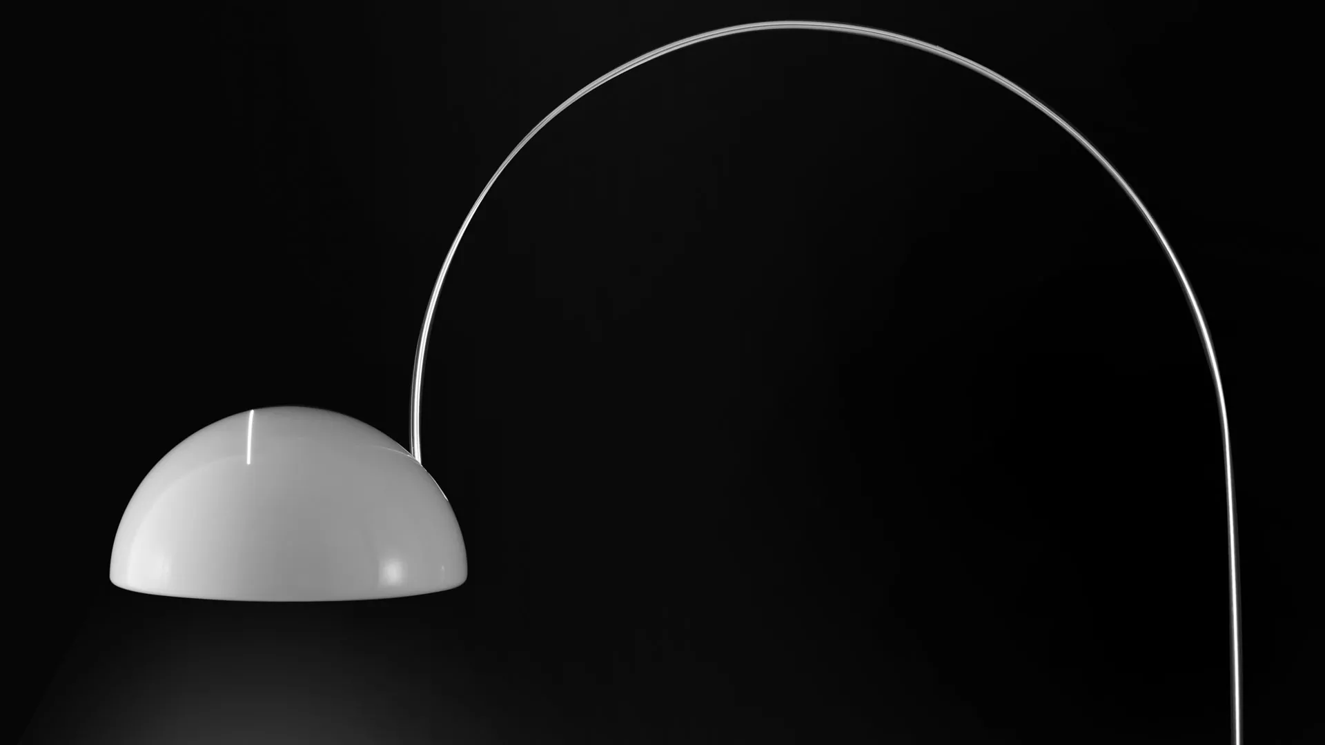 “Coupé by Oluce modern Italian table lamp – adjustable lacquered aluminum shade with chrome stem and minimalist base”