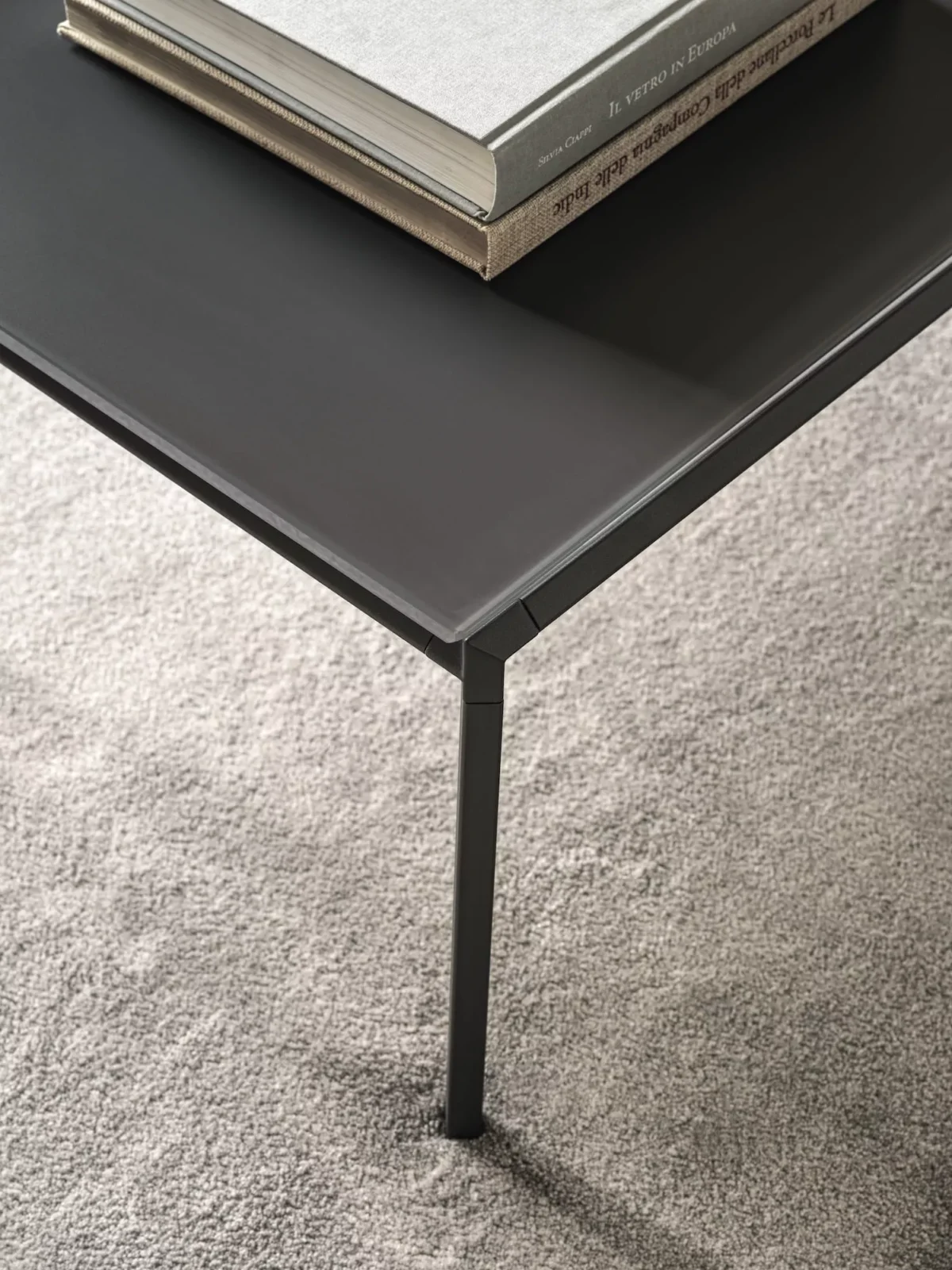 “Diagonal by Bontempi contemporary Italian dining table in Royal Oak, Michigan showroom”
