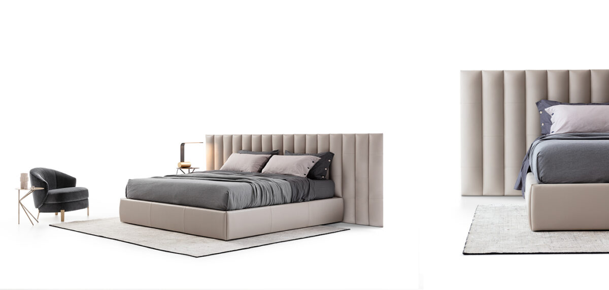 Daphne sofa by Nicoline, featuring a deep seat and plush cushions, offering luxurious comfort and modern Italian design. Available at Italcasa Design, Royal Oak, Michigan.