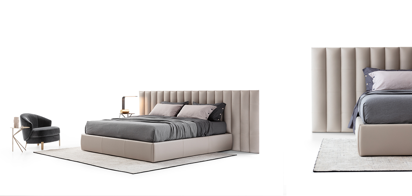 Daphne sofa by Nicoline, featuring a deep seat and plush cushions, offering luxurious comfort and modern Italian design. Available at Italcasa Design, Royal Oak, Michigan.
