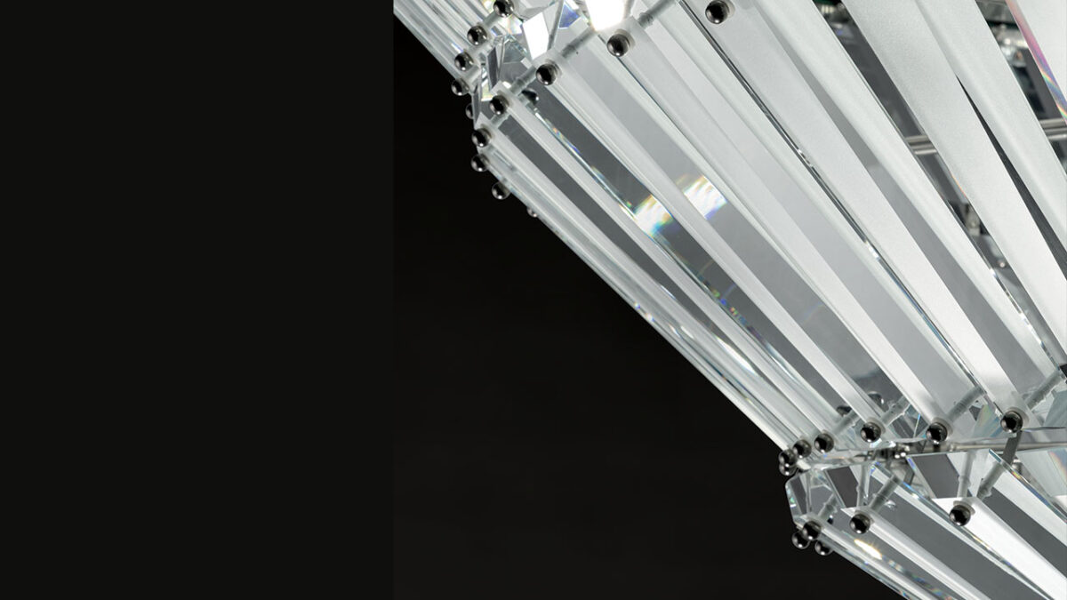 Diamond Chandelier Reflex contemporary Reflex pendant chandelier with crystalline design perfect for Troy Michigan residences