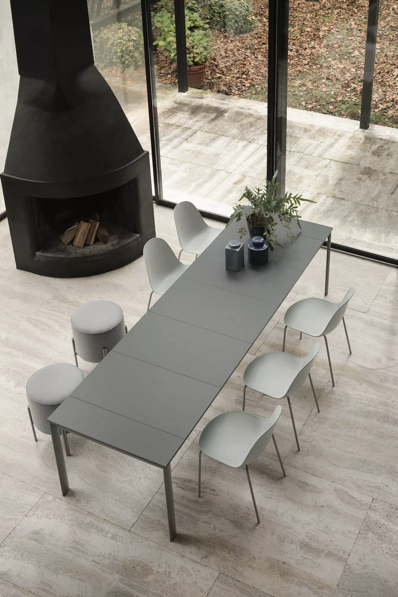 Etico Plus by Bontempi – luxury modern Italian‑design dining table featured at Italcasa Design showroom in Birmingham, Michigan