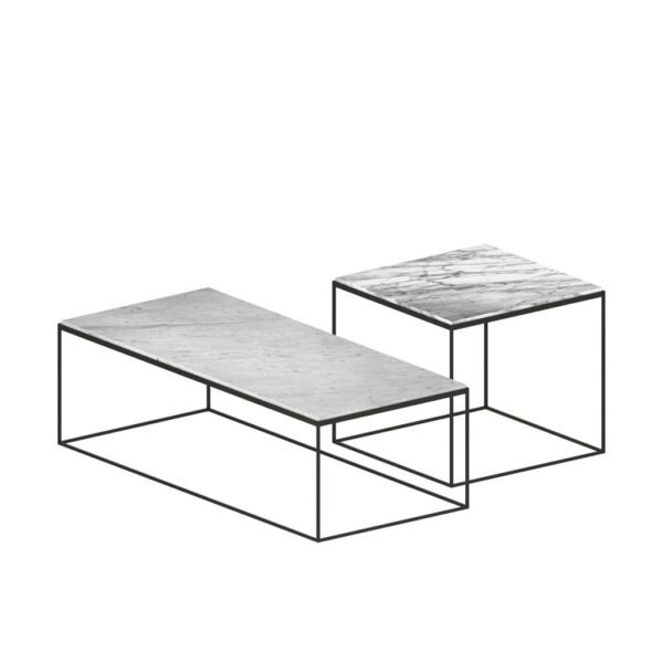 “Contemporary SLIM MARBLE by Zeusnoto featuring a light, geometric base and polished marble top.”