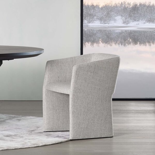 Echo Chair by Camerich in soft beige fabric