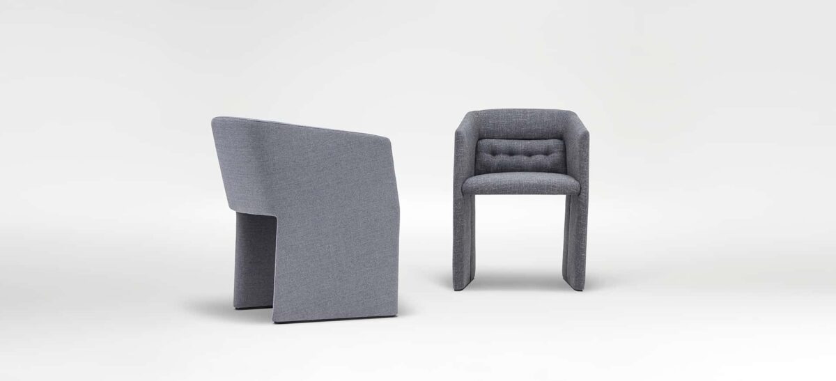 Camerich Echo Chair with wood arm accents