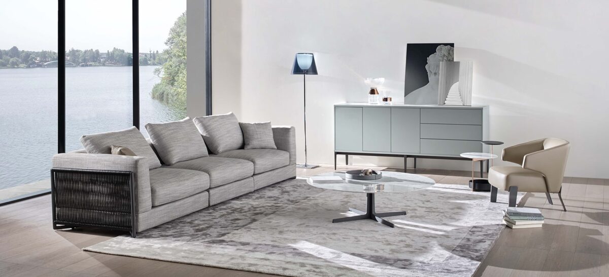 Plush armchair with enveloping silhouette Plush armchair with enveloping silhouette Plush armchair with enveloping silhouette