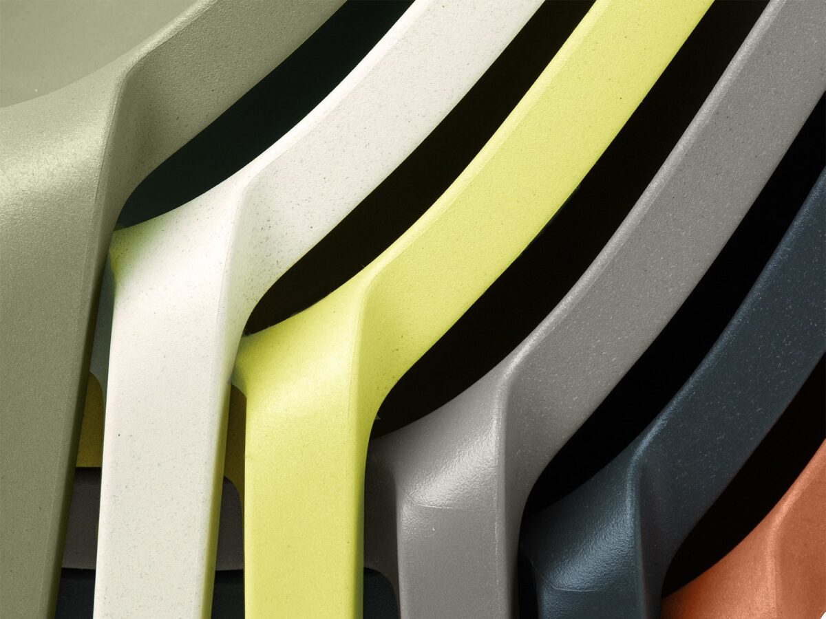 “Eco-conscious Broom Stacking Chair by Philippe Starck, combining clean lines and environmental innovation.”