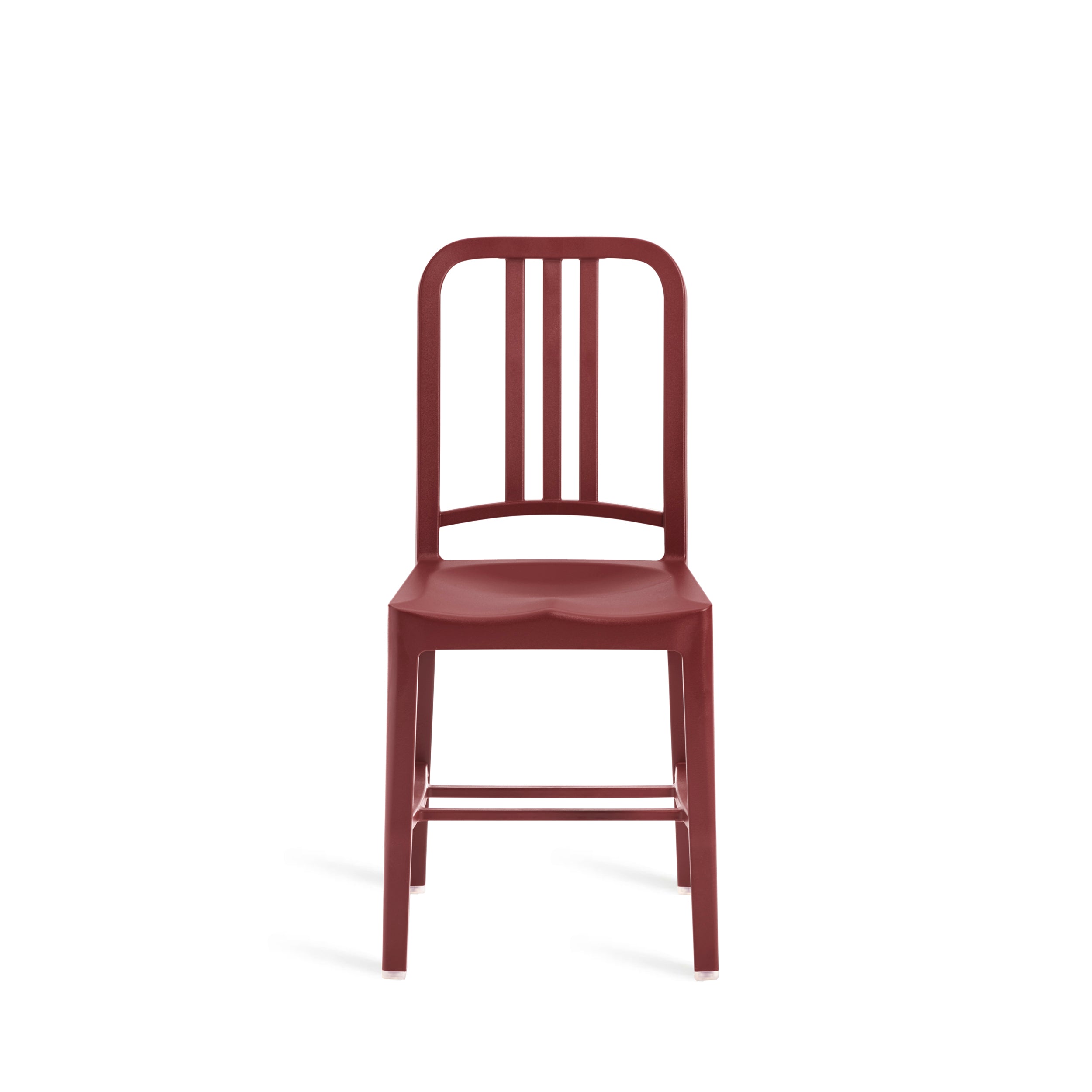 111 Navy Chair by Emeco made from recycled Coca-Cola bottles, designed for durability and style.