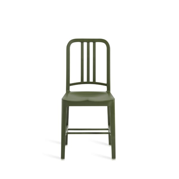 “Modern 111 Navy Chair® by Emeco offering the strength of sustainability in a timeless silhouette.”