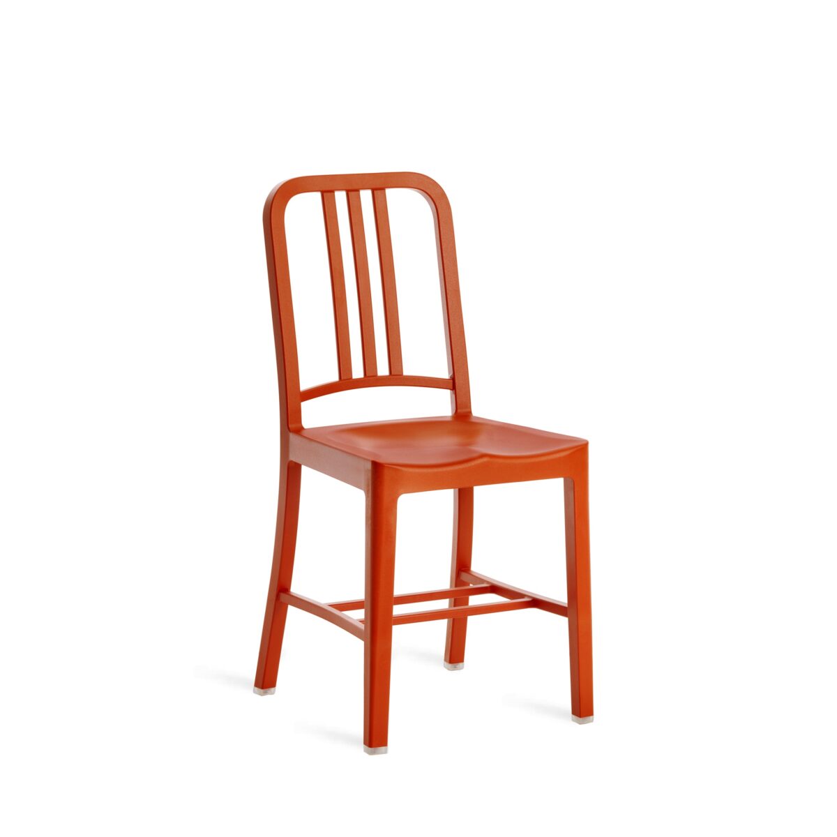 Modern Emeco 111 Navy Chair made from 111 recycled plastic bottles, combining eco-consciousness and elegance.