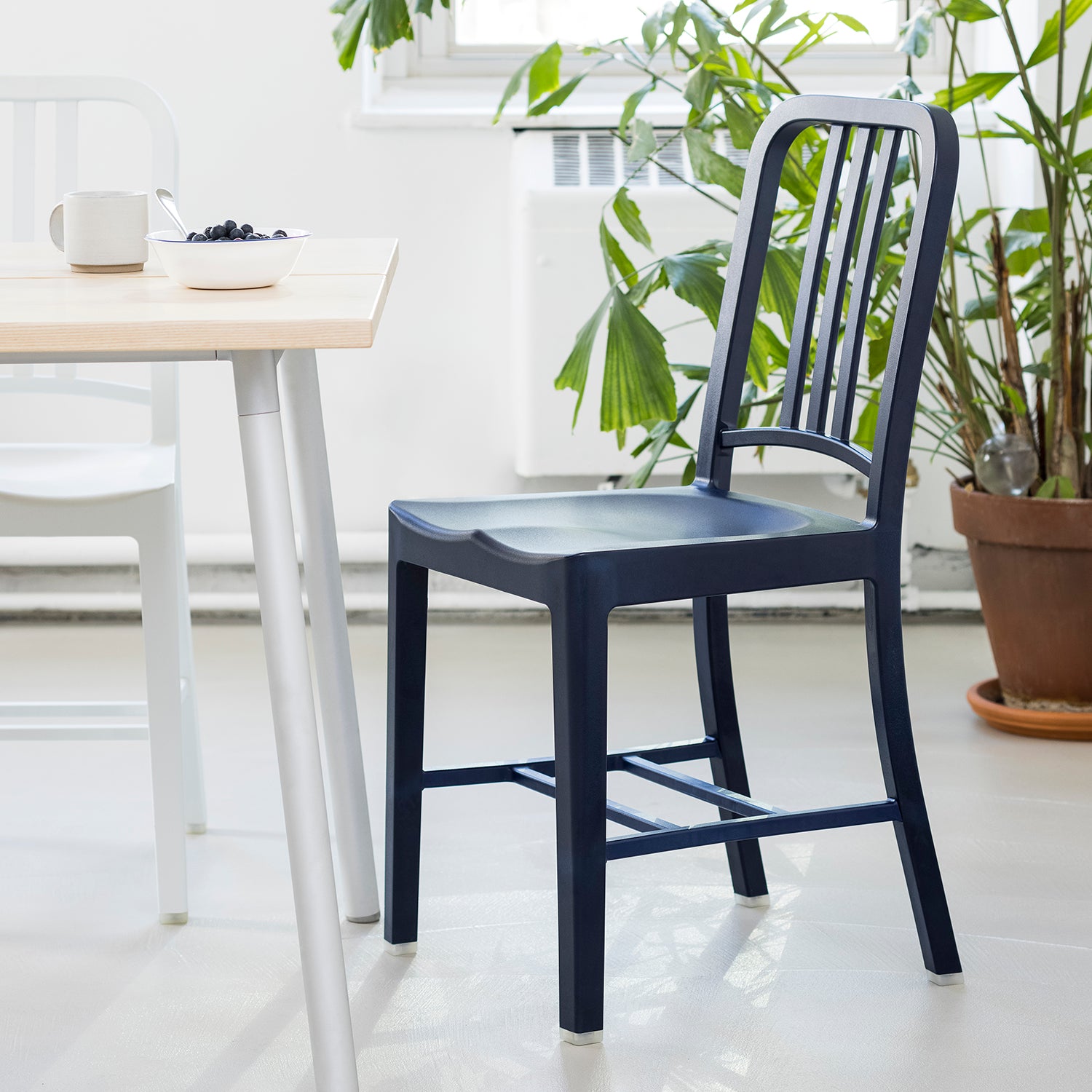 111 Navy Chair by Emeco in modern Italian style