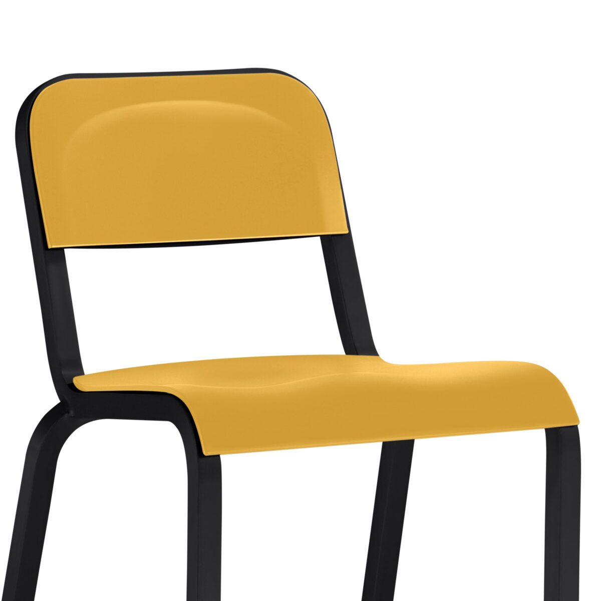 “1951 Stool by Emeco featuring retro design with modern materials.”