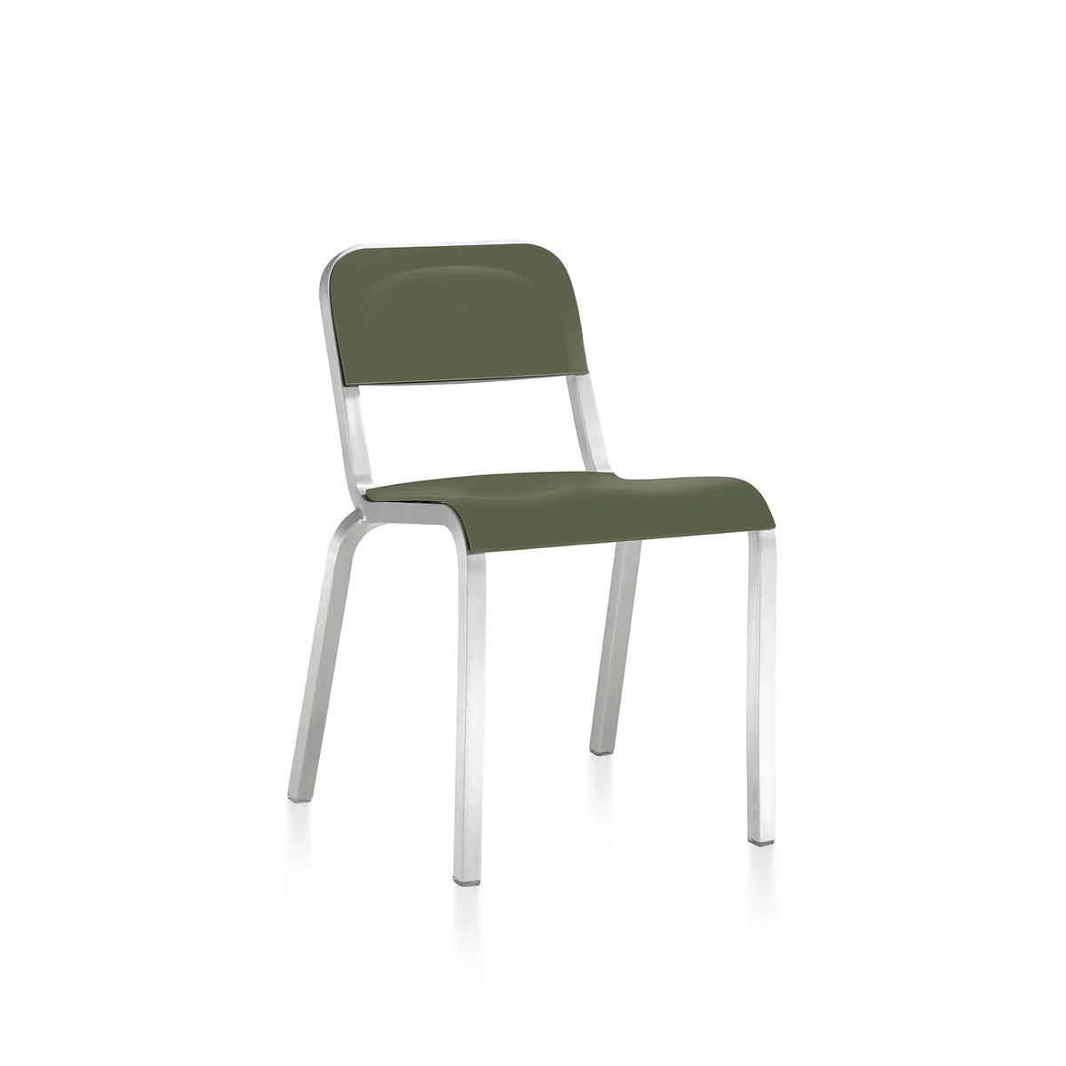 1951 Stacking Chair by Emeco, a durable and stylish design with a modern aesthetic, perfect for both residential and commercial spaces with a sleek, stackable form.